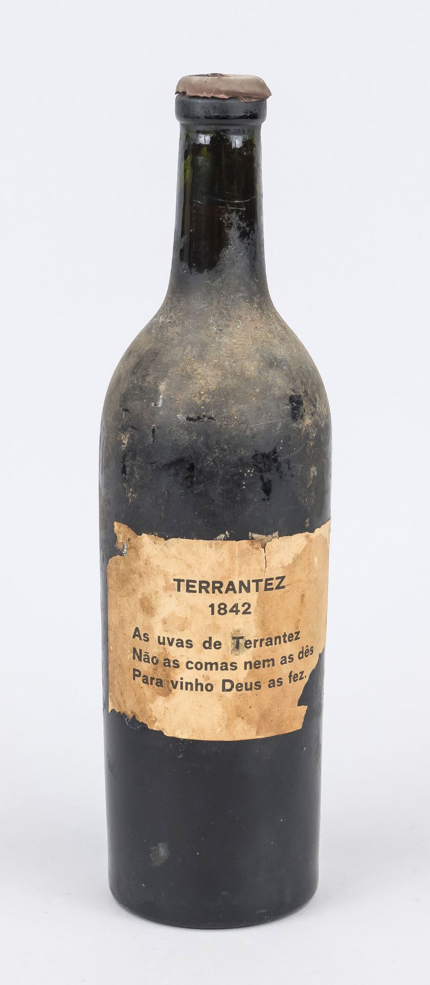 Bottle Madeira ''Terrantez 1842'', year of bottling unknown, level ''just under neck'', wax seal