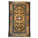 Carpet, China, minor wear, slightly shortened, 68 x 120 cm - The carpet can only be viewed and