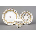 A ceremonial coffee service, Meissen, 1970-80s, 1st choice, B-shape, polychrome painting with