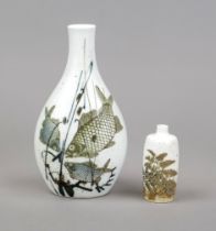 Two vases, Royal Copenhagen, Denmark, 20th century, faience, designed by Nils Thorsson (1898-1975)
