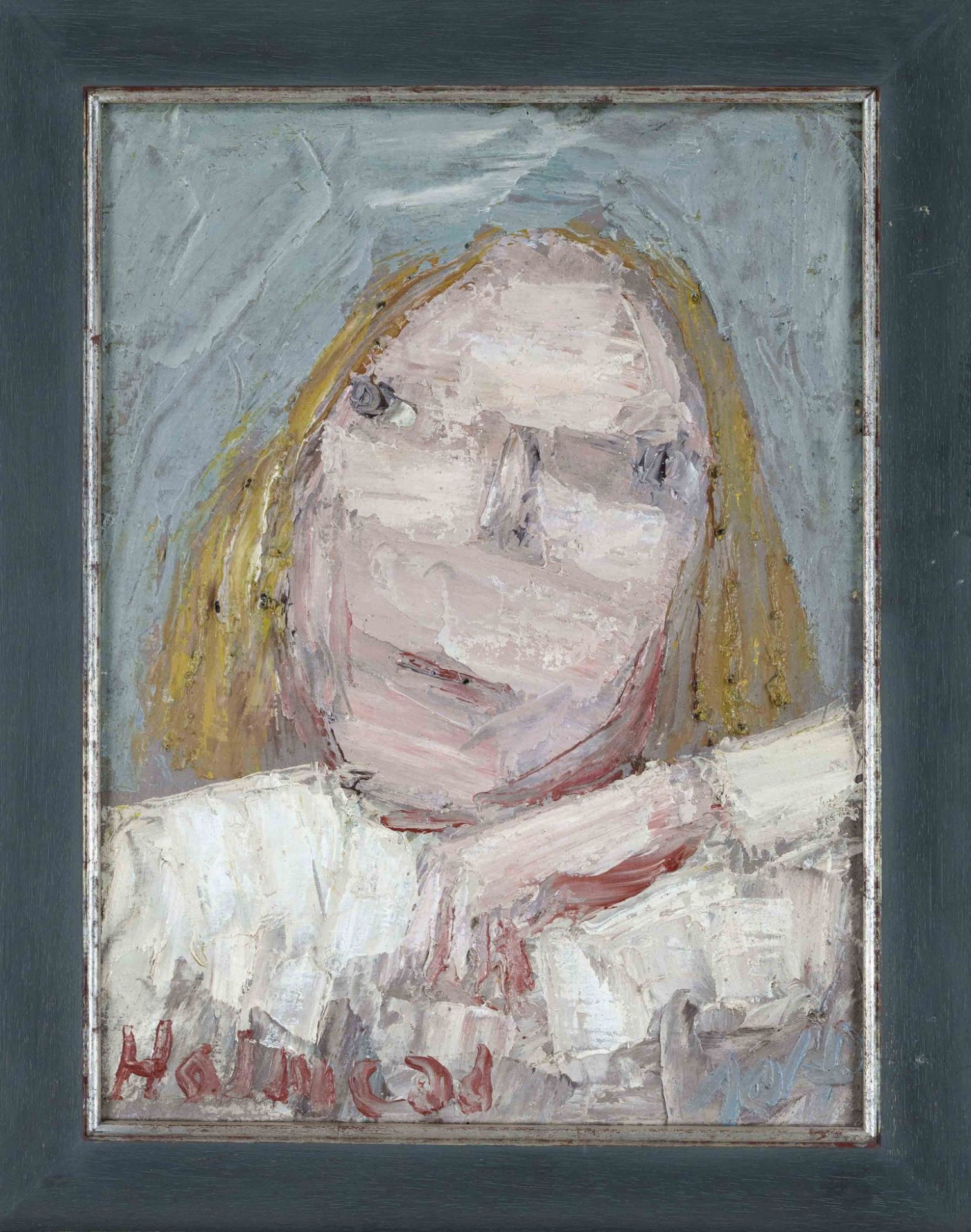 Holmead (i.e. Clifford Holmead Phillips) (1889-1975), Portrait of a Blonde Woman, 1970, oil on