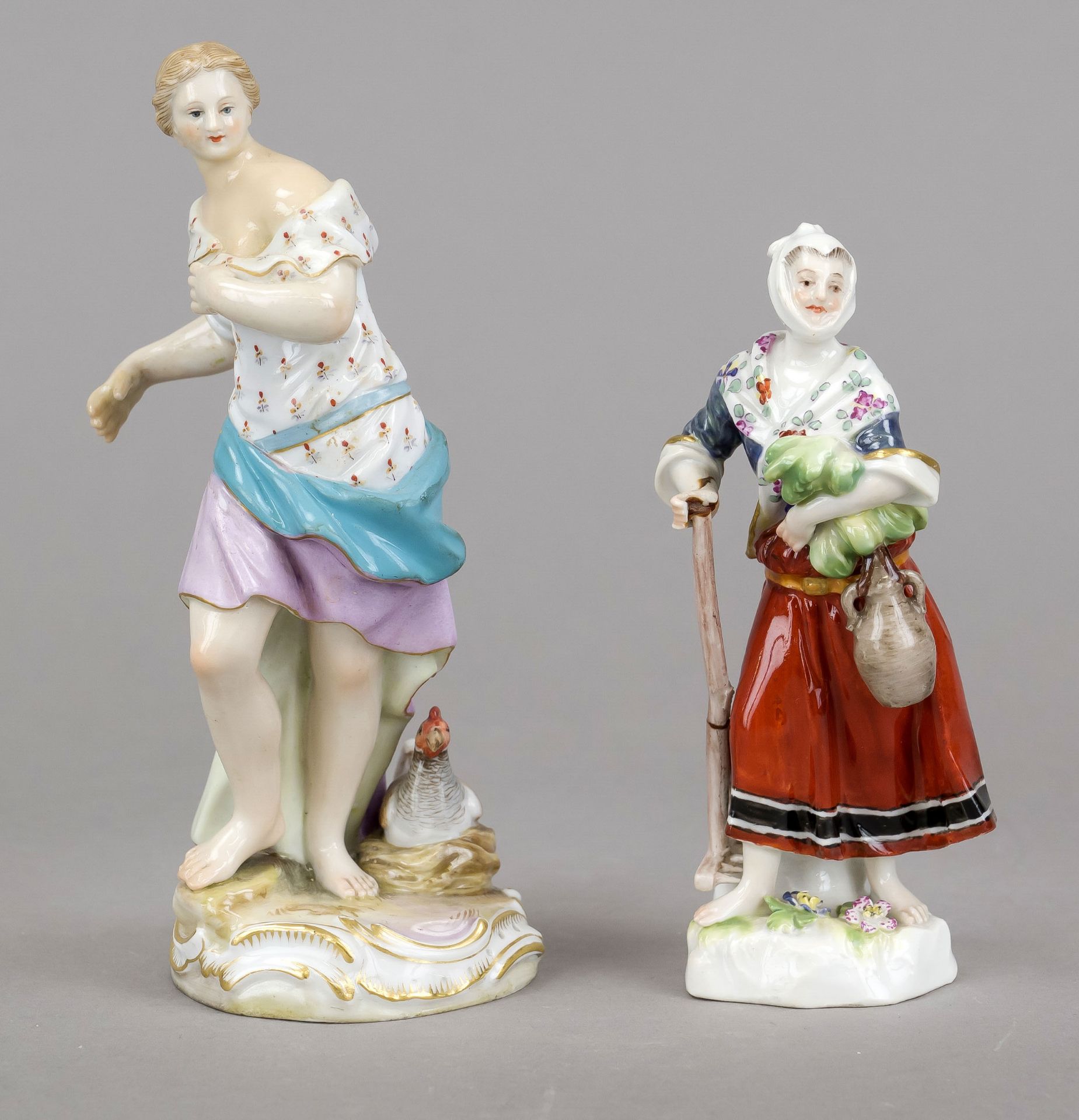 Zwei weibliche Figuren, Meissen