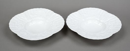Two deep gourmet plates, Meissen, 21st century, 1st choice, designed by Meissen Atelier 2020 in