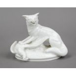 Fox with chicken, Meissen, mark after 1934, 1st choice, designed by Alexander Struck in 1939,