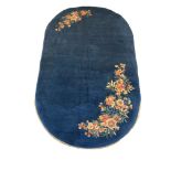 Carpet, China, oval, good condition with minor wear, 220 x 135 cm - The carpet can only be viewed