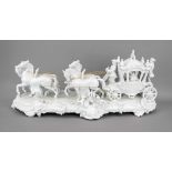 Imposing rococo carriage, Unterweißbach, Thuringia, mark after 1990, 3rd choice, white, designed