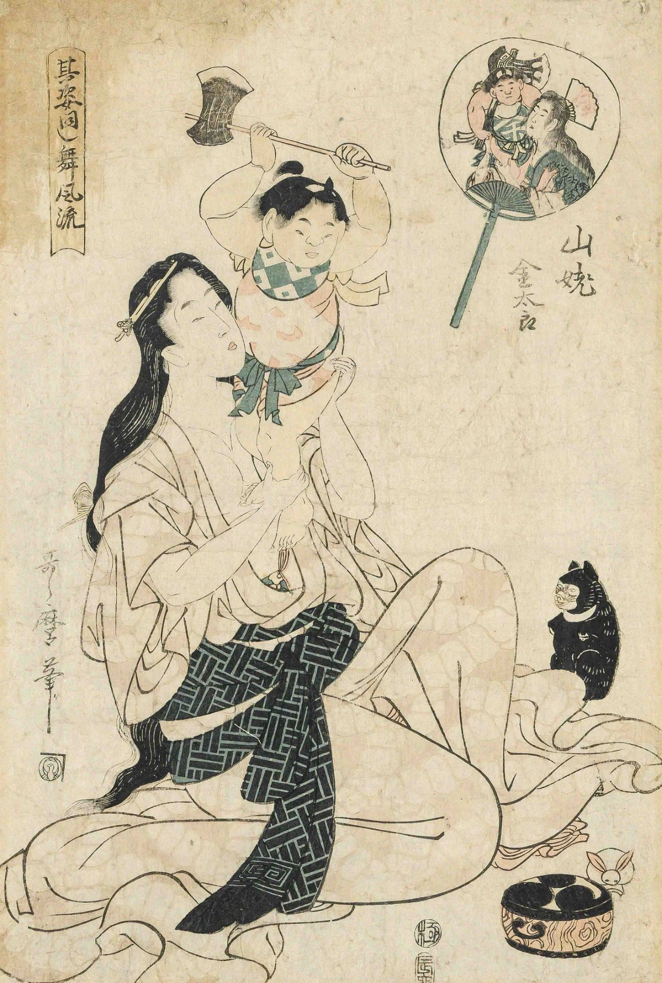 Kitagawa Utamaro Farbholzschnit