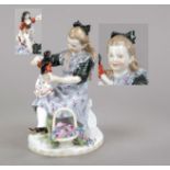 Girl with doll, Meissen, Knauff Schwerter mark 1850-1924, 1st choice, designed by Paul Helmig 1911/