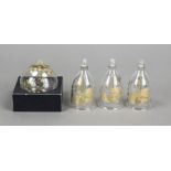 Three Christmas bells and a bauble, Rosenthal, Studio Line, c. 2000, designed mainly by Björn