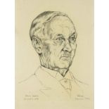 Rudolf Fust, bundle of 9 drawings by the German painter, graphic artist and illustrator (1st half of