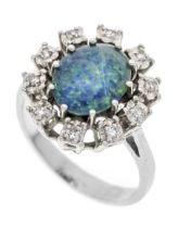 Opal-Diamant-Ring WG 585/000 mi