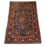 Carpet, Keshan, good condition with minor wear, 204 x 133 cm - The carpet can only be viewed and