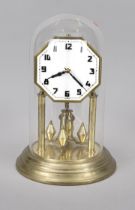 Annual clock, revolving pendulum clock, Art Deco', c. 1920, gilt brass, silvered dial with black