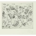 Tony Cragg (*1949), series of 6 etchings on Zerkall laid paper, 1994, ''Dinge'', ''Herbst'', ''