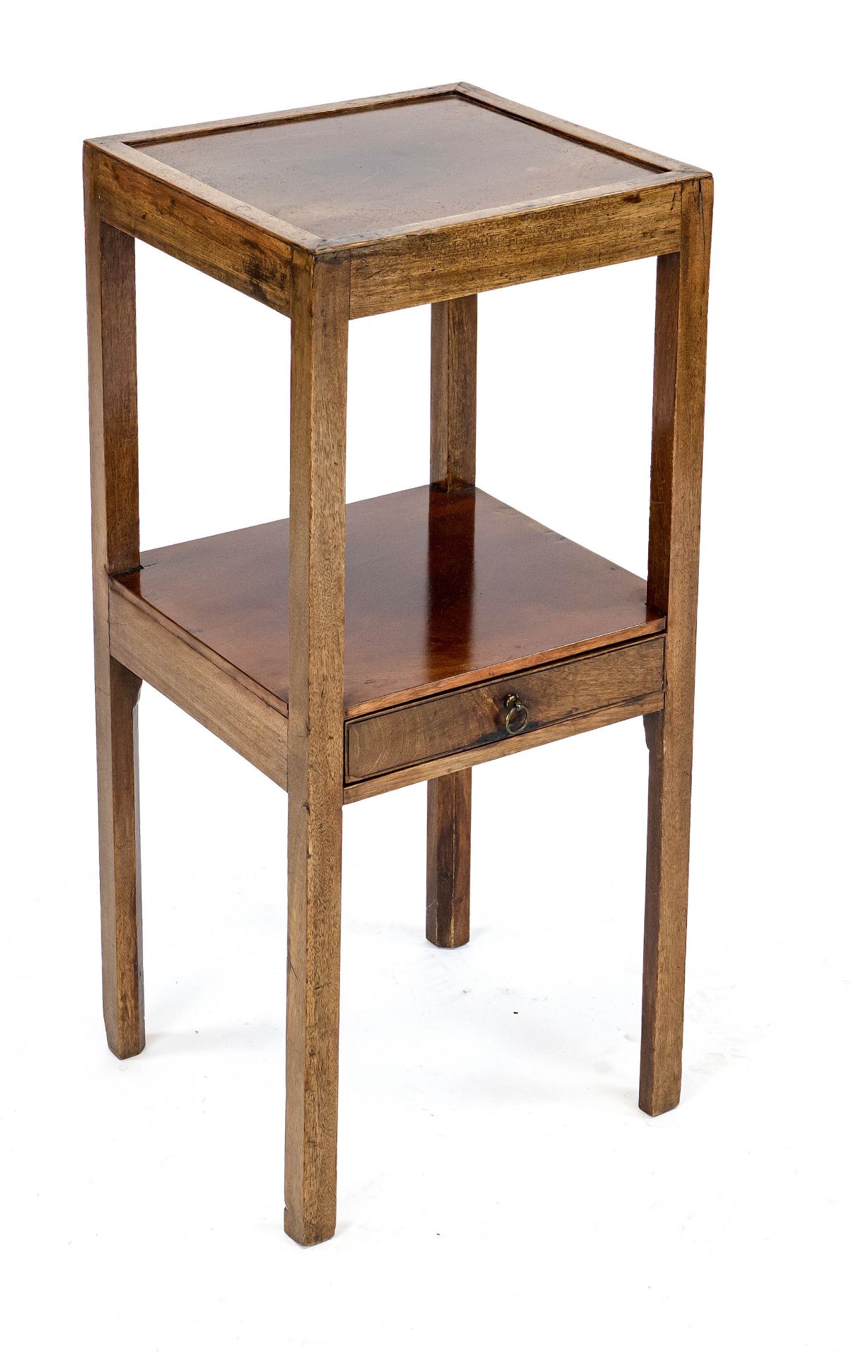 Side table, England 19th century, mahogany, central drawer, 73 x 30 x 30 cm