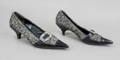 Prada, klassische Tweed-Pumps,