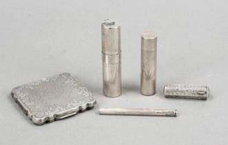 Mixed lot of five small items, 20th century, various makers, silver of various finenesses, various