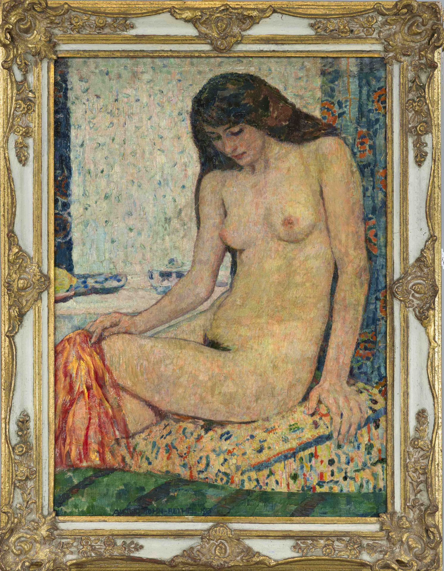 Alfred Sohn-Rethel (1875-1955), large female nude in the spirit of classical modernism, oil on