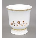 Small Art Deco cachepot, Meissen, mark 1924-1934, 1st choice, designed by Prof. Paul Börner (1888