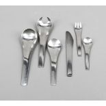 56 pieces Remaining cutlery, Denmark, 2nd half 20th century, maker's mark Georg Jensen,