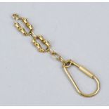 Pocket watch chain or for key ring, GG 750/000, length 8cm, total weight approx. 6.6g