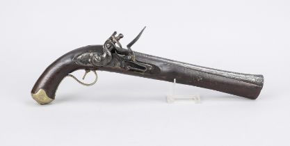 Tromblon pistol muzzle loader, 18th/19th century, Ottoman, flintlock functional, barrel with