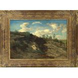 Carl Rodeck (1841-1909), North German etcher, landscape and marine painter. Summer landscape, oil on