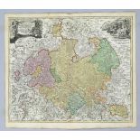 Historical map of Hesse, ''Landgriaius Hassiae Inferioris ... Comitatus Waldeck ... Joh. Bapt.