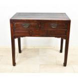 Chinese console table from around 1900, elm, 89 x 97 x 54 cm - The furniture cannot be viewed in our