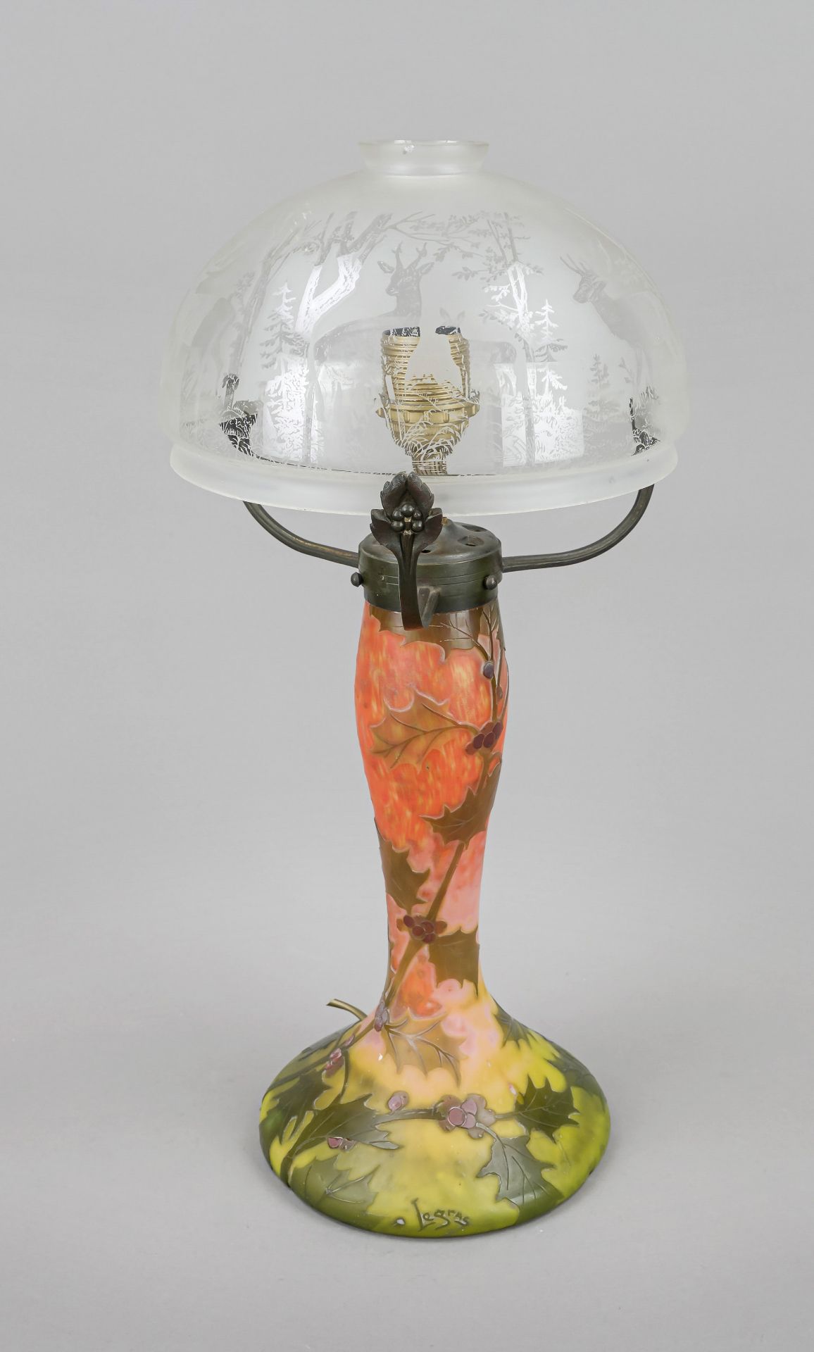 Table lamp, France, 20th century, Legras & Cie, Verreries de St. Denis et de Pantin Réunies,