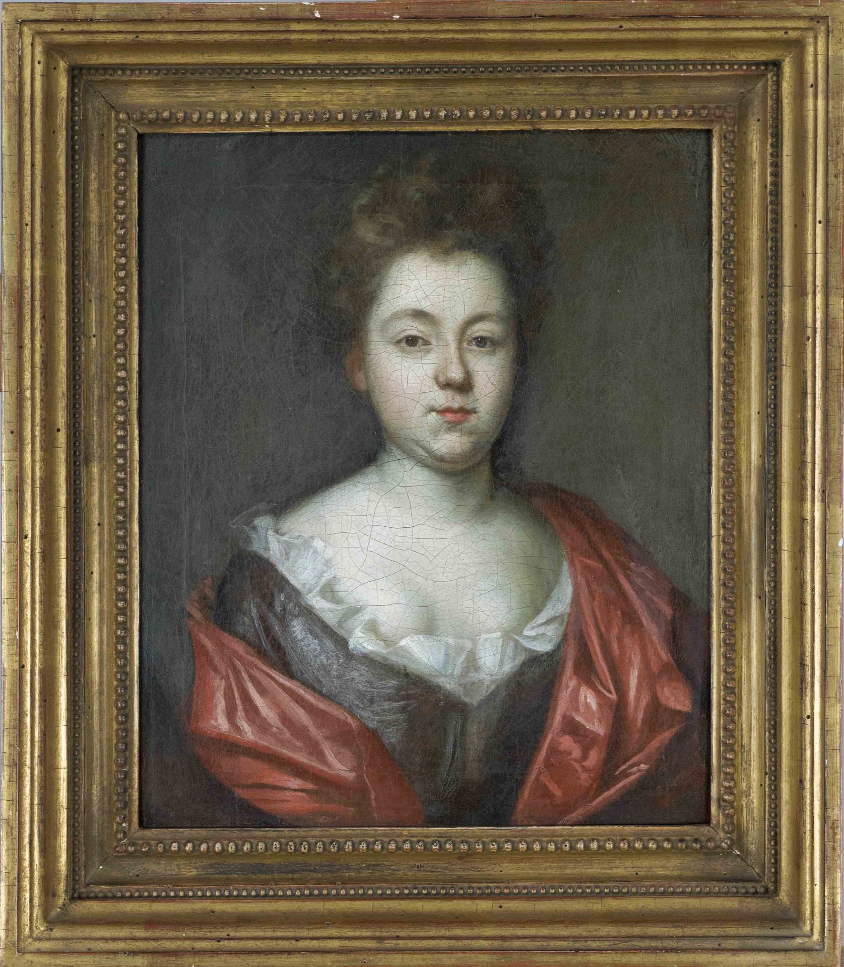 Pierre Mignard (1612-1695), Succession, Portrait of a Lady, unsigned, verso inscribed on label