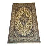 Carpet, Nain, wool and silk, good condition, 248 x 167 cm - The carpet can only be viewed and