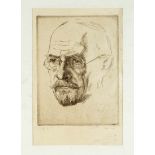 Fritz Stotz (1884-1920), Dresden artist, studied there under Carl Bantzer. ''Mein Vater'', etching