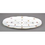 Large fish platter, Herend, mark after 1967, shape Ozier, decor BFR ''Bouquet de Fruits'',