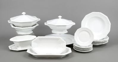 Dining service for 6 to 12 persons, 40-piece, Rosenthal, Selb, 20th century, mostly 1st choice,