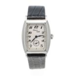 Jacques Etoile Havard No. 70, unisex watch, manual winding, circa 1995, tonneau steel case, sapphire