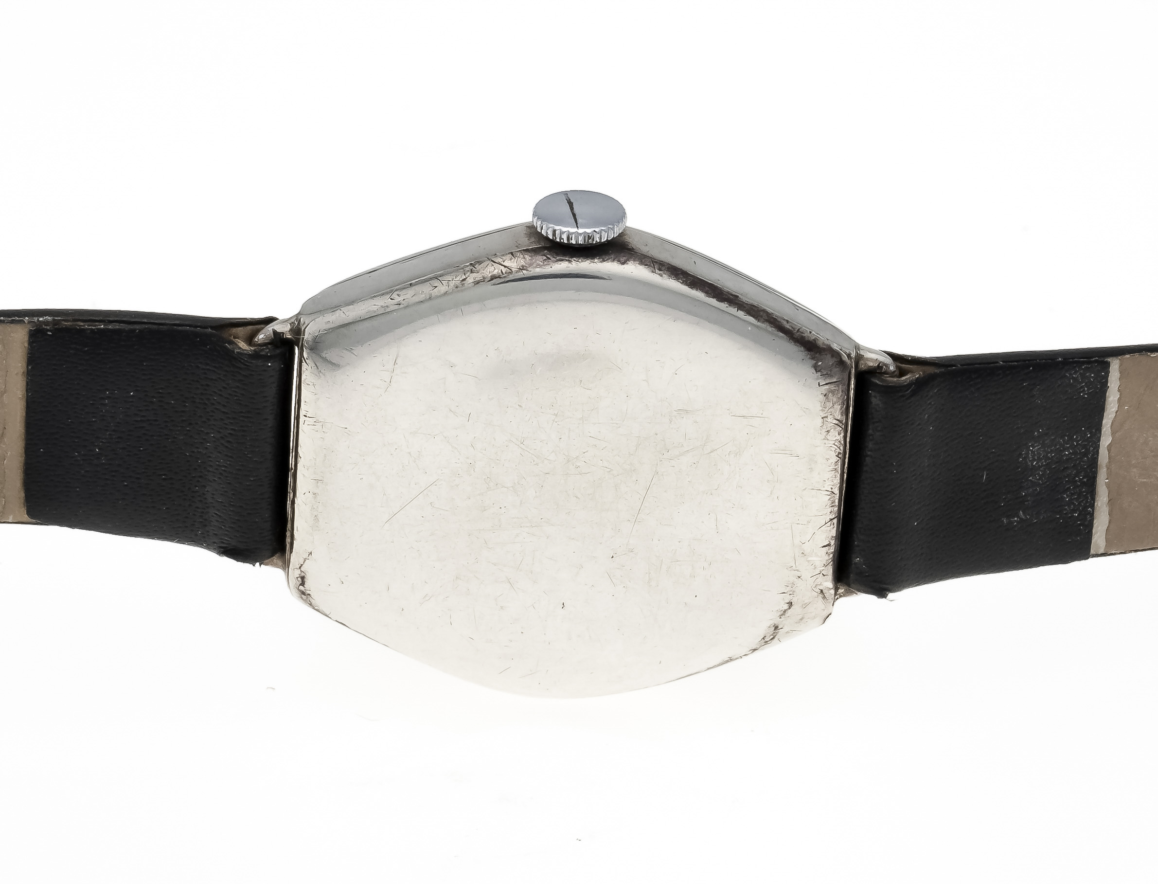 Omega men's watch 925/000 sterling silver, probably circa 1900, polished case, domed plexiglass, - Image 2 of 2