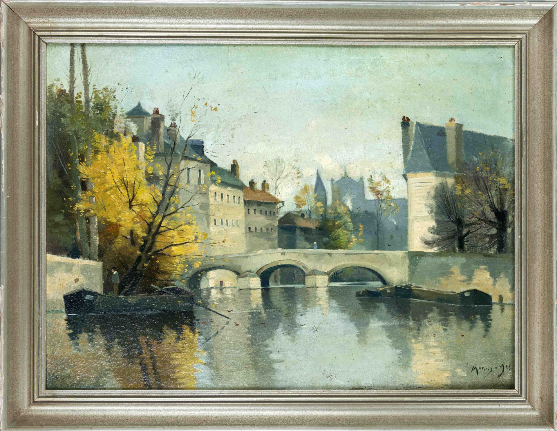 Albert Marks (1871-1941), View of Metz, oil on canvas, signed and dated ''Marks 99'' lower right, 45