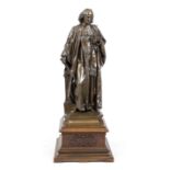 Vital Dubray (1813-1892), standing figure of the jurist Robert-Joseph Pothier (1699-1772), patinated