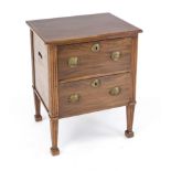 Small English Empire-style chest of drawers from around 1900, mahogany, 72 x 57 x 44 cm