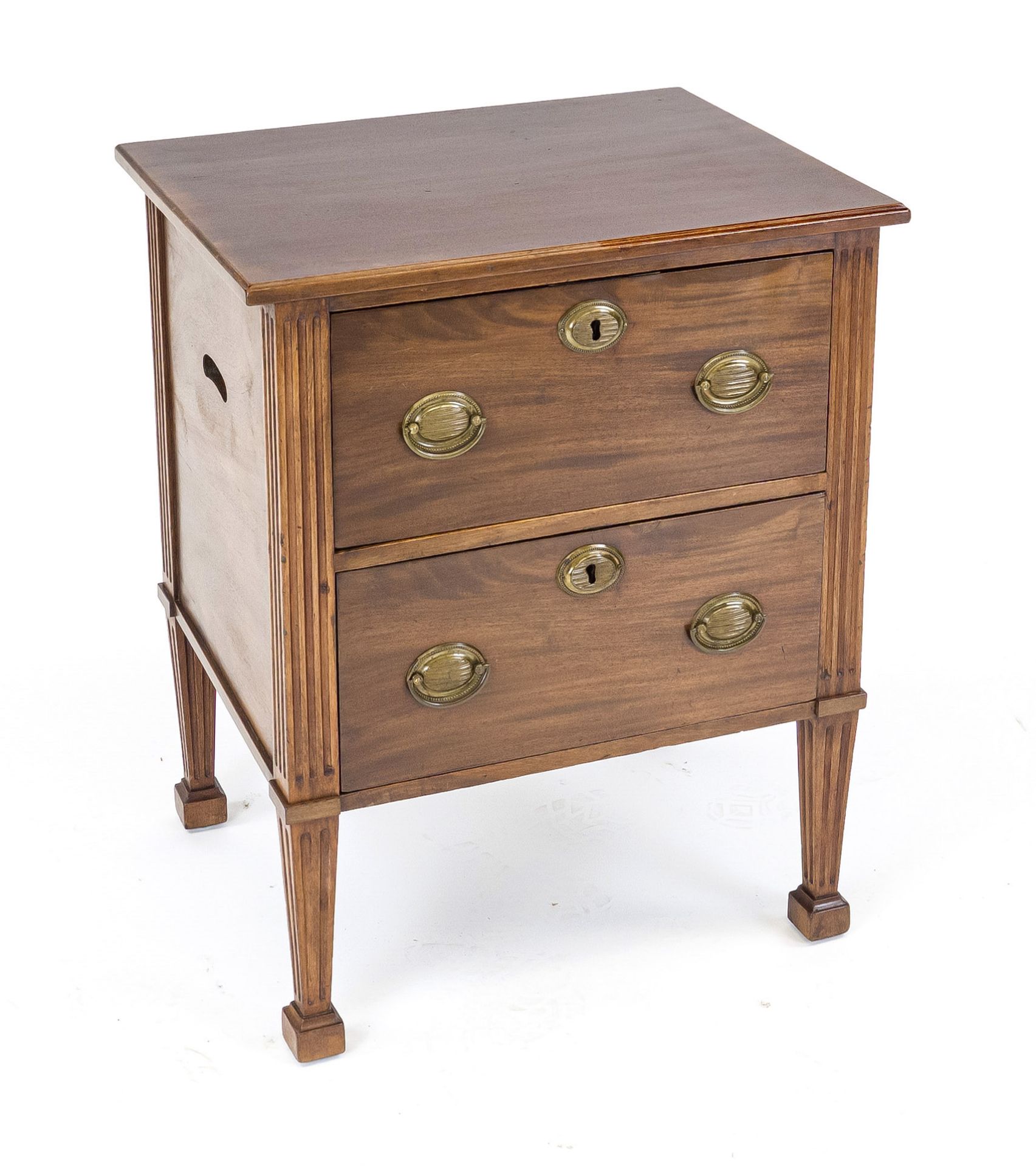 Small English Empire-style chest of drawers from around 1900, mahogany, 72 x 57 x 44 cm