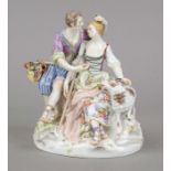 Pair of shepherds, Meissen, mark for 1992, 1st choice, designed by Johann Carl Schönheit (1730