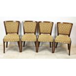 Set of 4 chairs, 1950s, walnut, 87 x 48 x 49 cm - The furniture cannot be viewed on our premises.