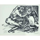 Ossip Zadkine (1890-1967), 2 lithographs on laid paper from 'Euripides - Die Arbeiten des Herakles',