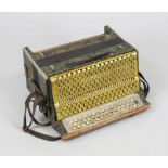 Accordion, France 19th/20th century, marked ''Maugein & Frères (...)'' on the body, mother-of-