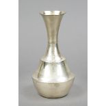 Art Deco vase, Poland, c. 1930, silver 800/000, round stand, curved body, slender neck with flared