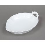 Leaf dish, KPM Berlin, mark after 2000, 1st choice, Kurland shape, designed for the last Duke of