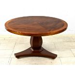 Salon table, mahogany, 20th century, h 56 x Ø 98 cm - This furniture cannot be viewed on our