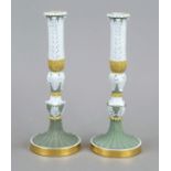 A pair of Classicism candlesticks, Meissen, mark 1817-1824, 1st choice, designed by J.C.Dressler