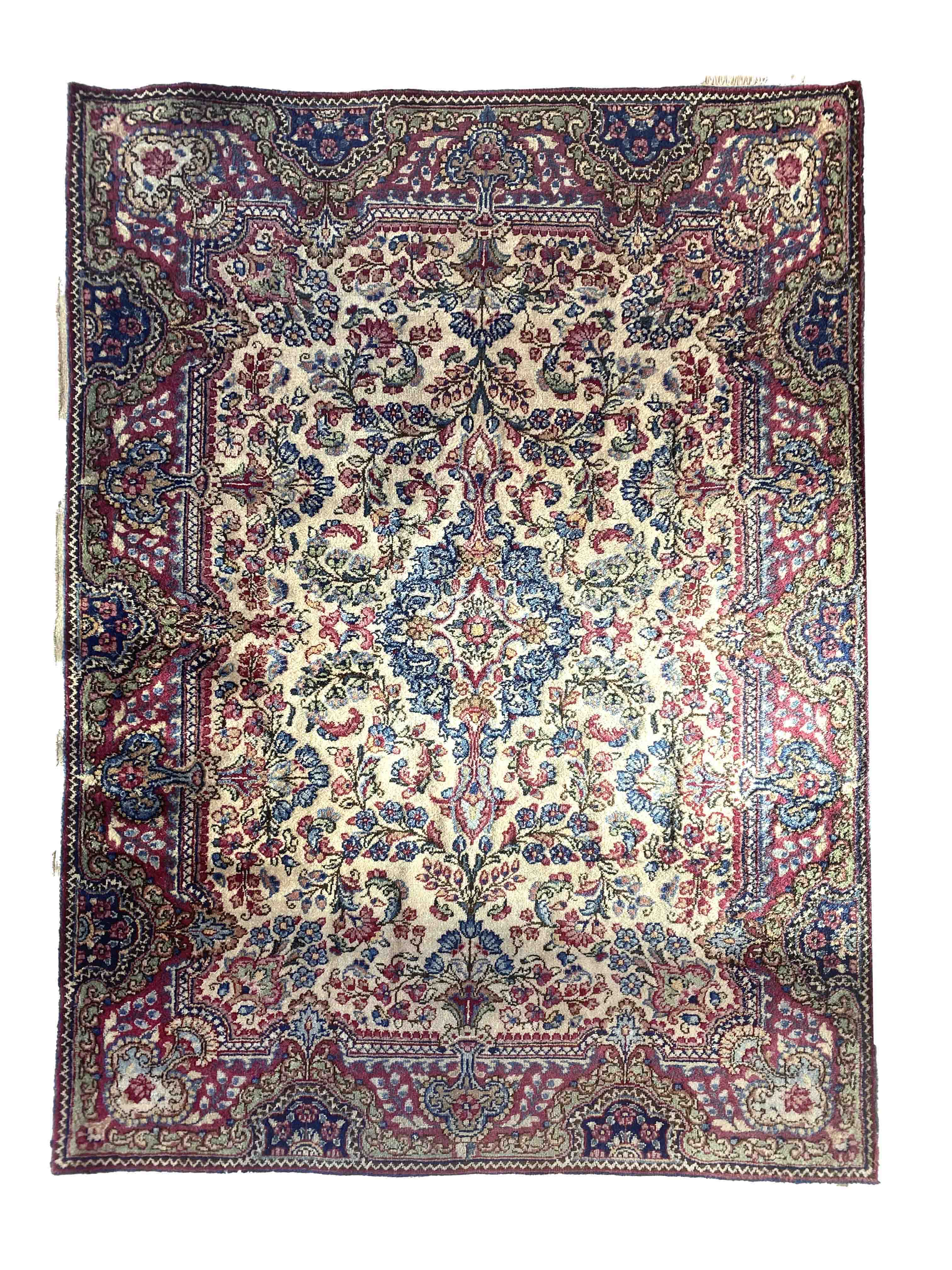 Carpet, Lawar, minor wear, 130 x 92 cm - The carpet can only be viewed and collected at another